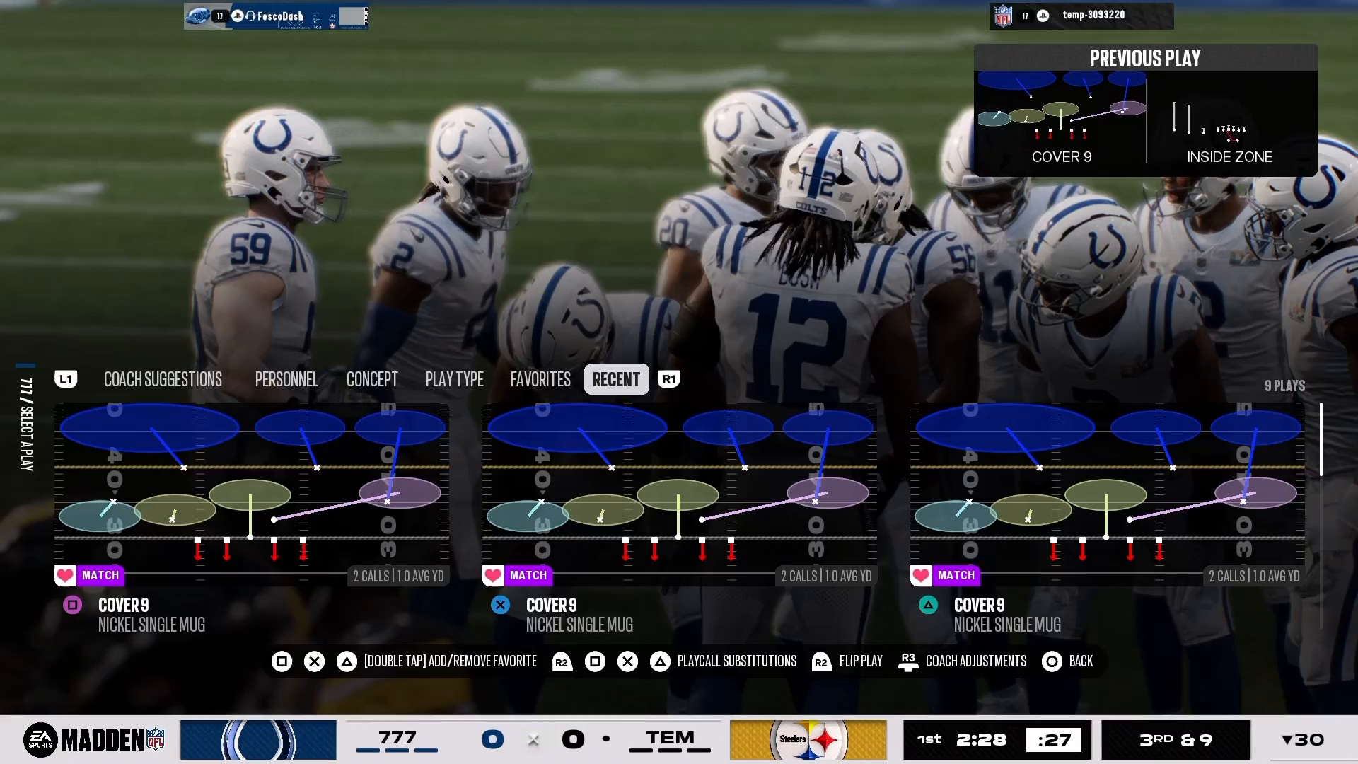 Results of effective run defense in Madden 27