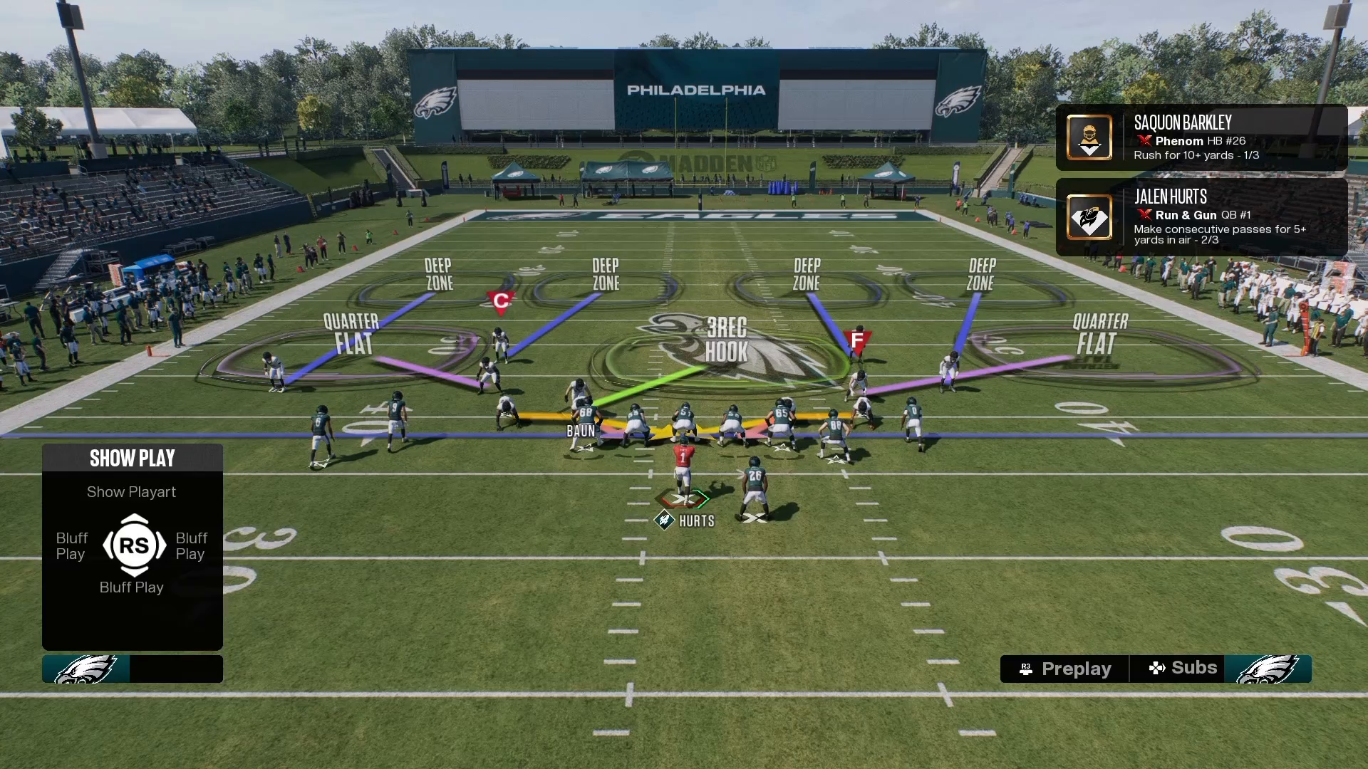 Saints Gun Double Clamp Stack formation