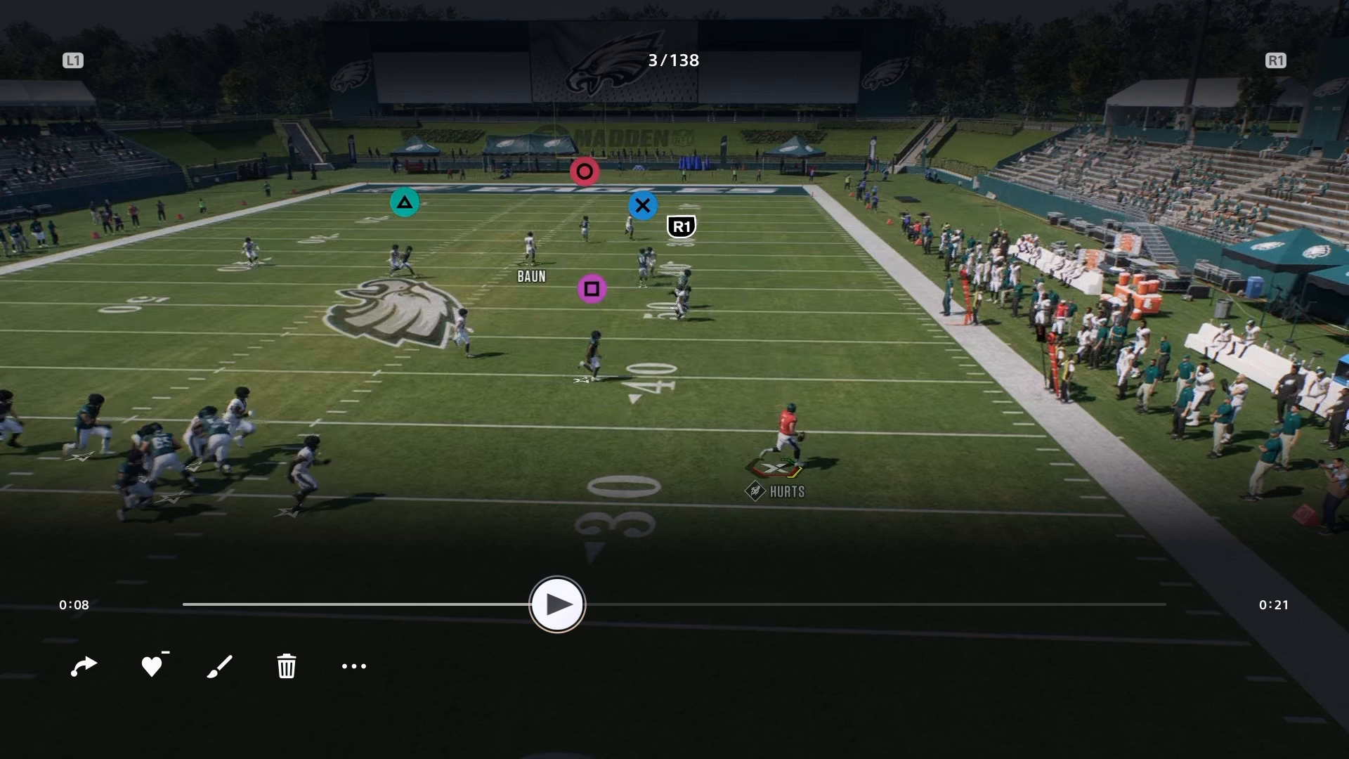 Counter strategies in Madden gameplay