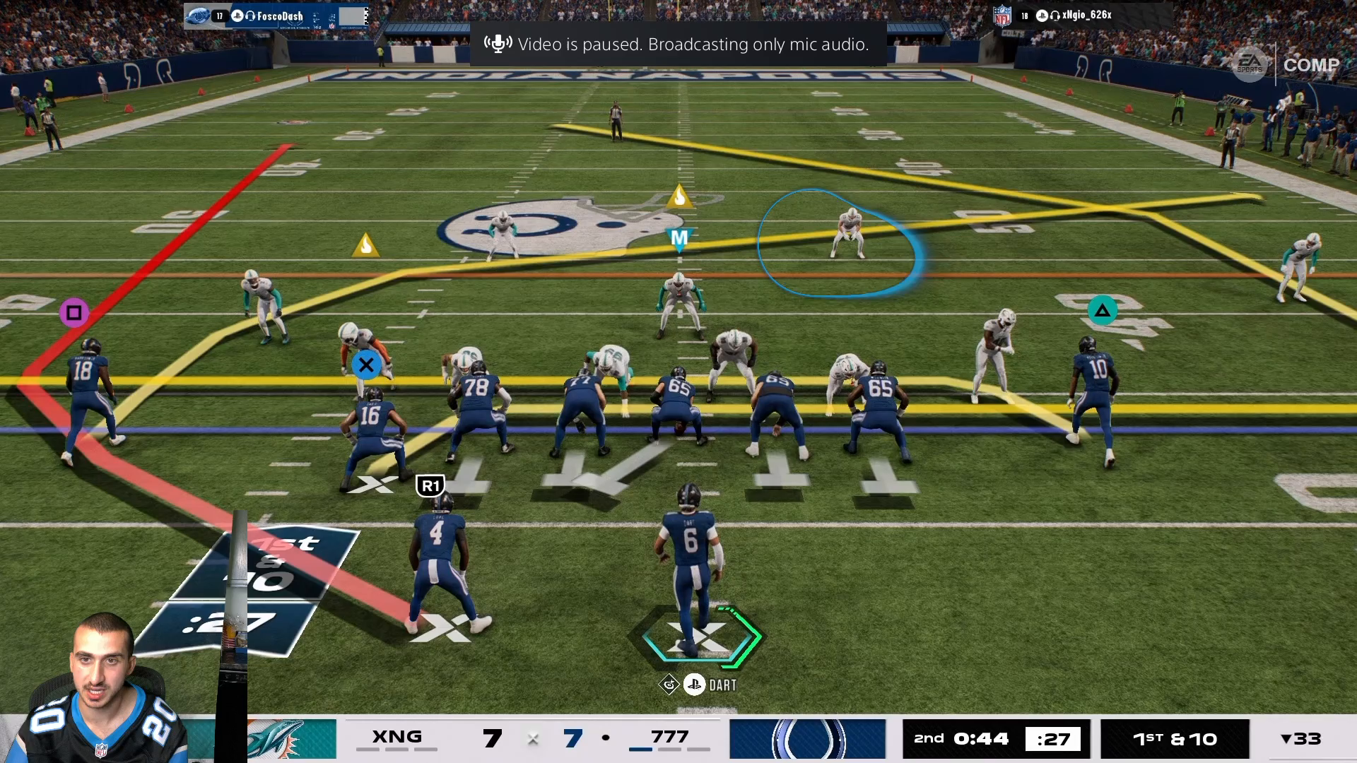 Screenshot of Saints Playbook Double Flex YF Close setup