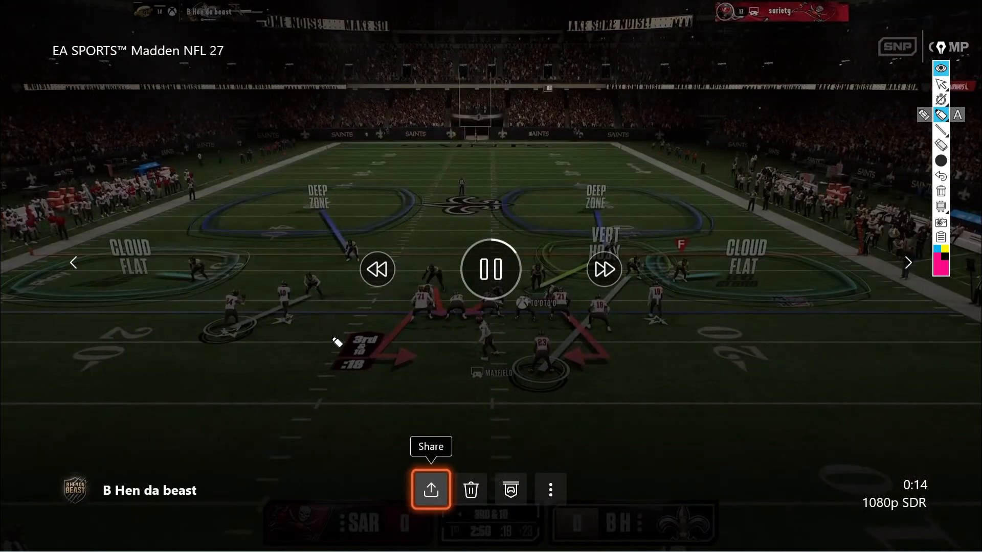 Visual of switch-stick mechanics at the snap