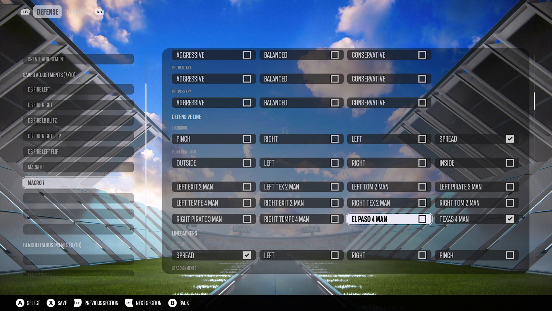 Setup of Nickel Single Mug defense in Madden NFL 27
