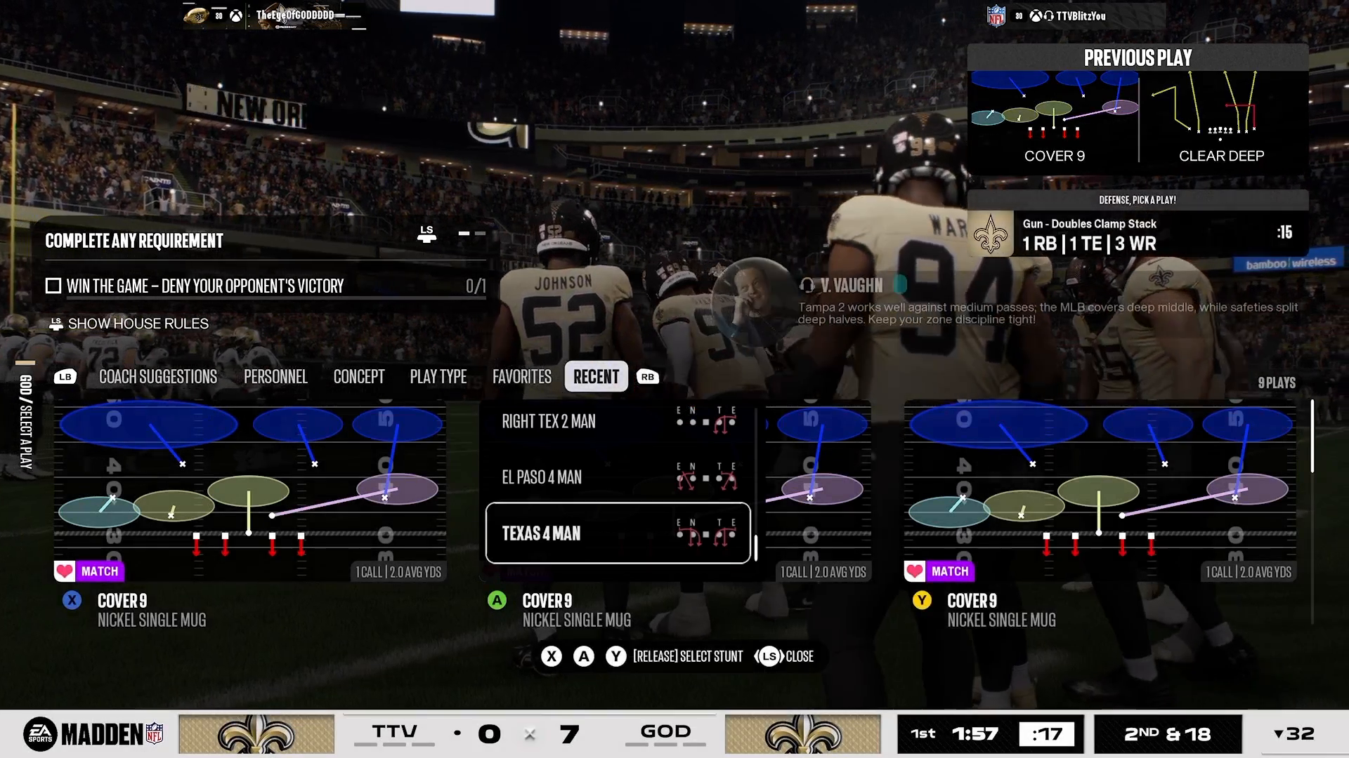 Cover 6 defense adjustments in Madden NFL 27