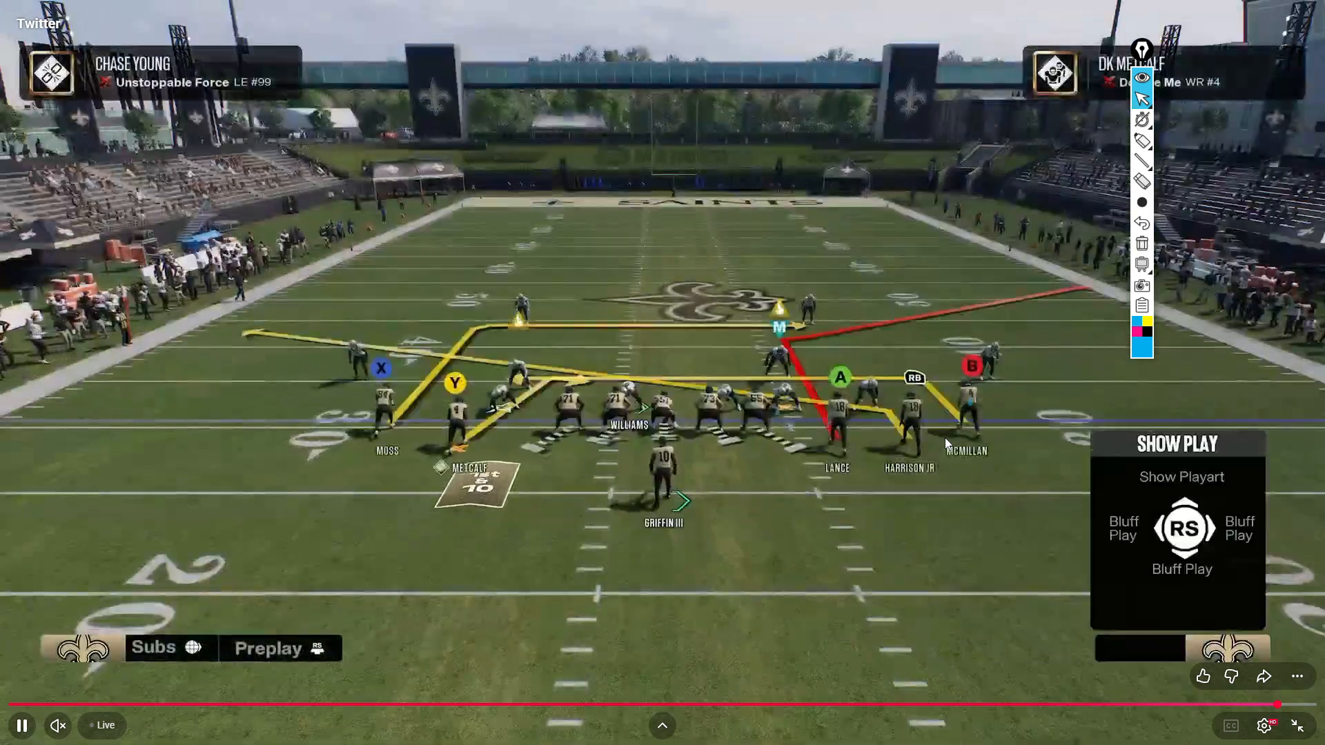Strong safety caught in a conflict between two streaks