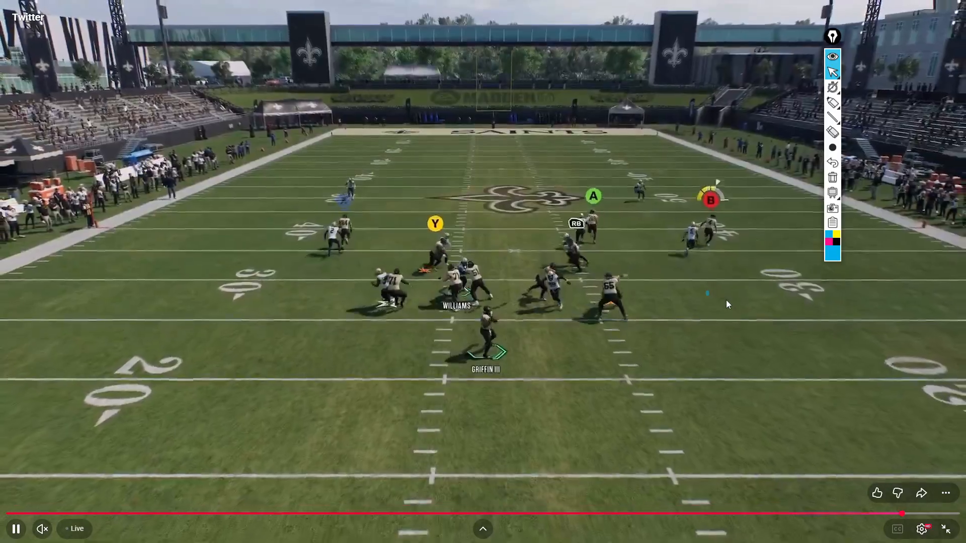 Quarterback executing a highball throw