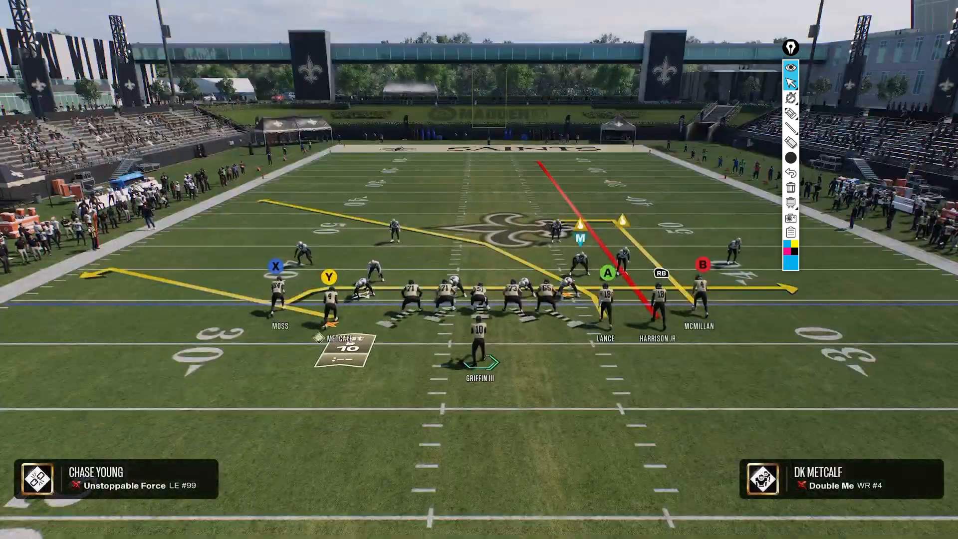 Tampa Bay offense formation setup