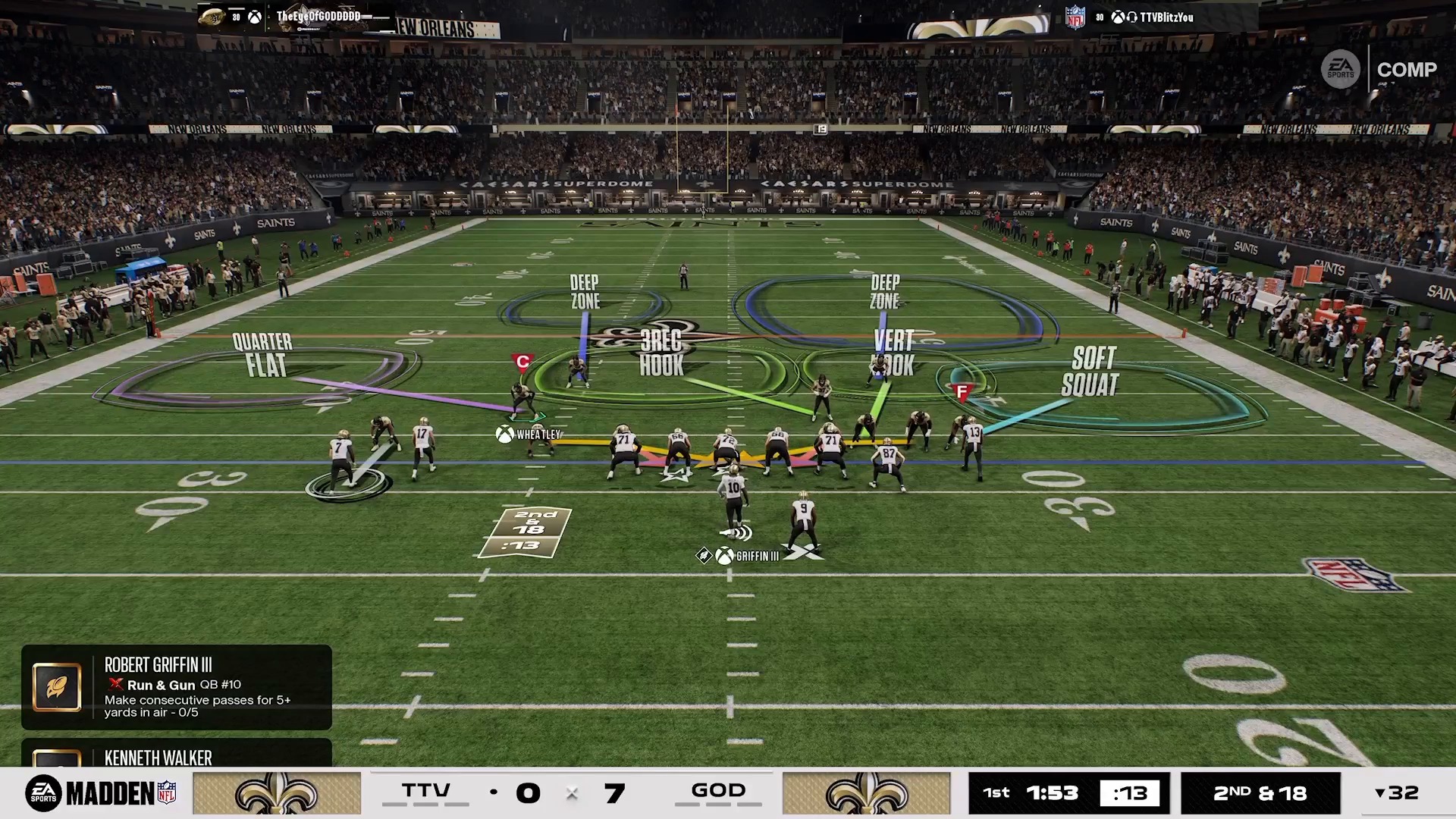 Transforming deep half coverage into an outside quarter