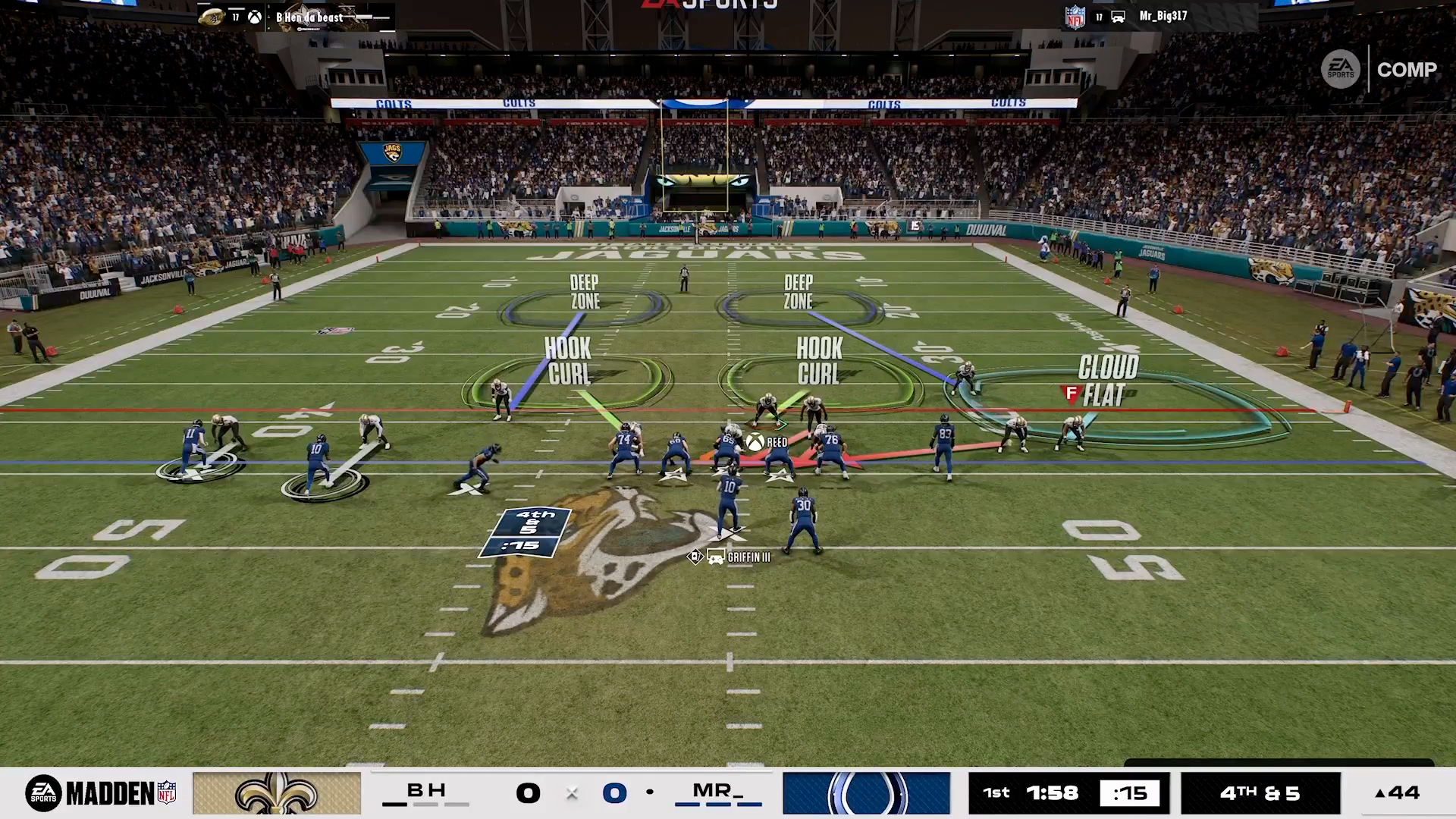 Dime 3-2 defensive setup in Madden 27