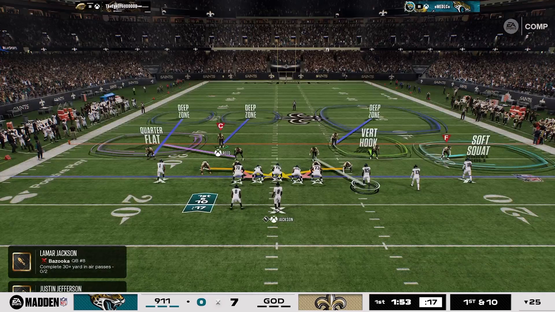 Illustration of match rules in Cover 6 defense