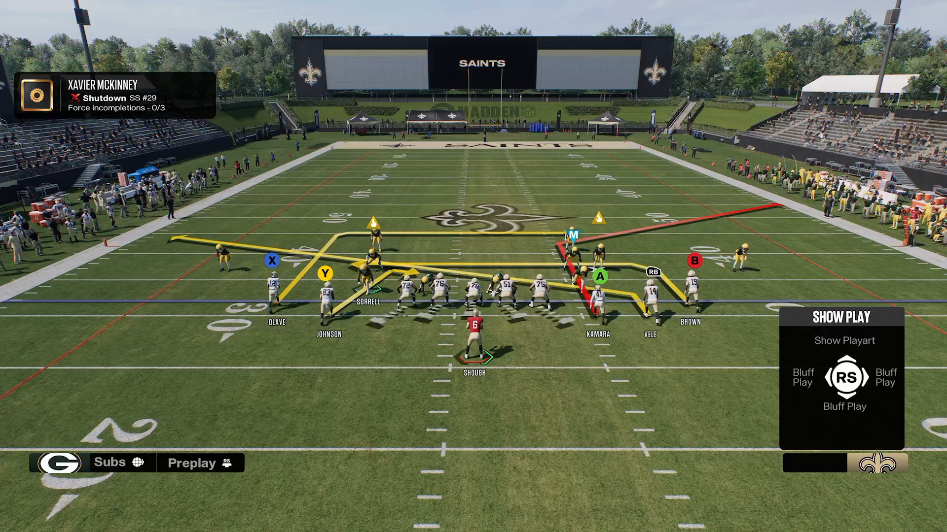 Setting conservative coverage on cornerback in Madden