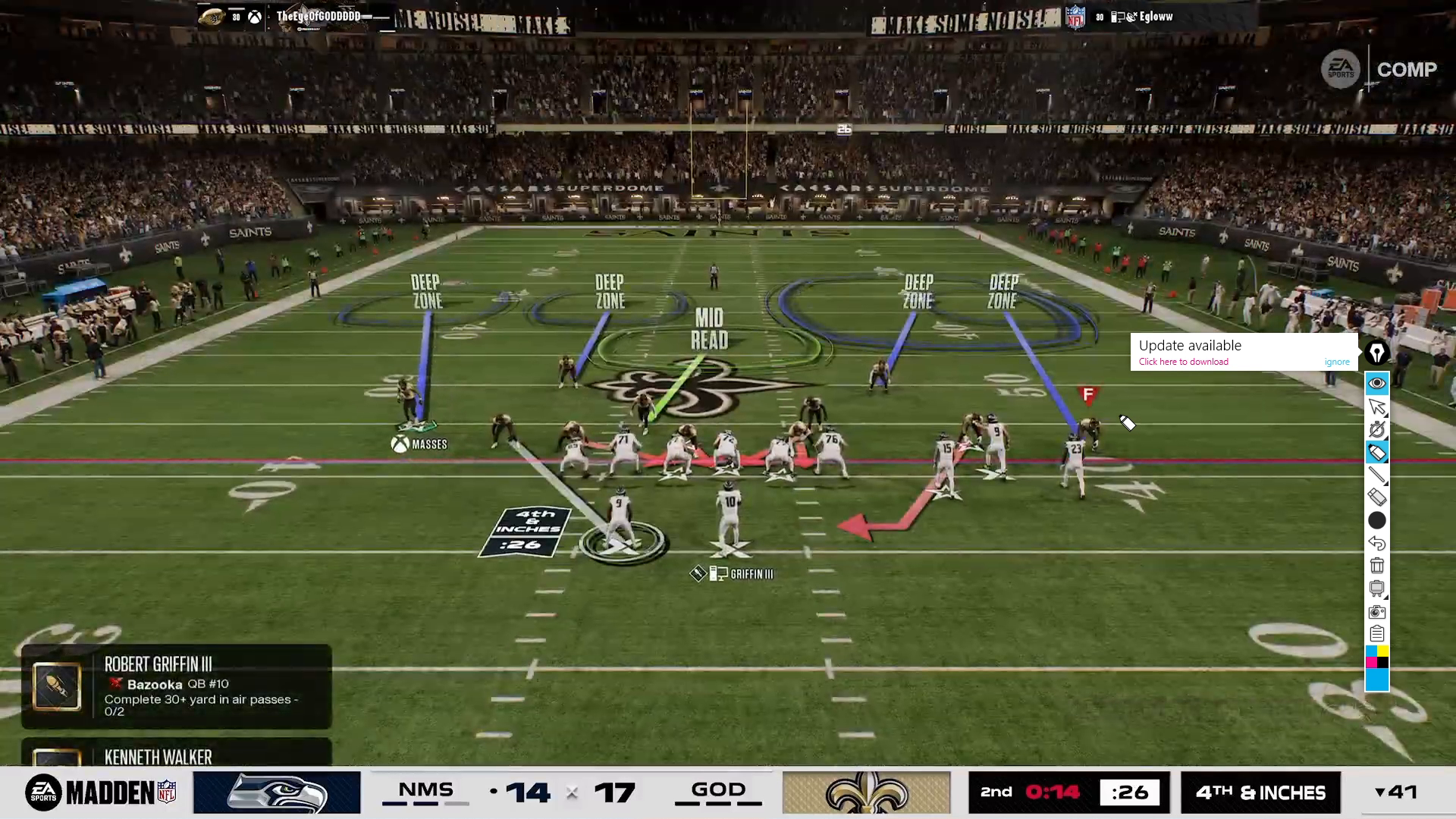 User control tactics in Madden 27
