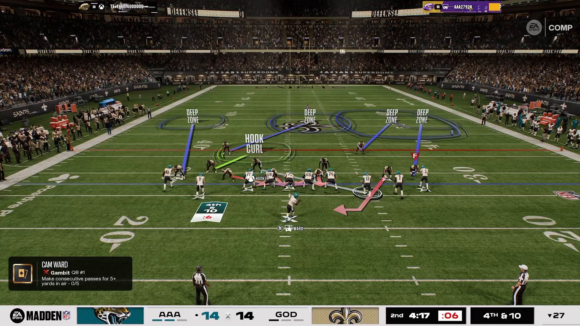 Custom adjustments setup screenshot