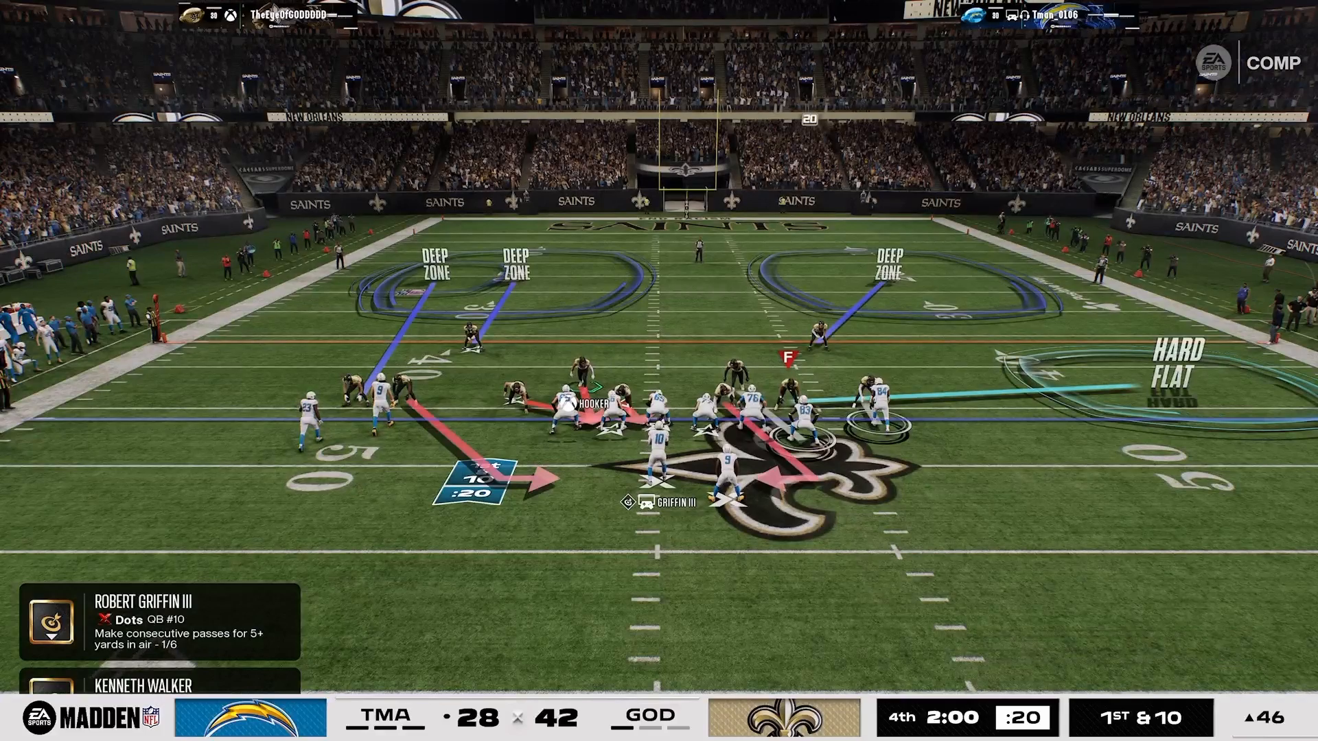 Quarterback baiting defensive strategy