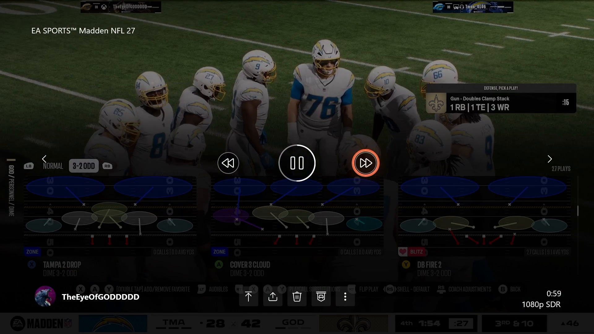 Sending pressure to finish strong in Madden
