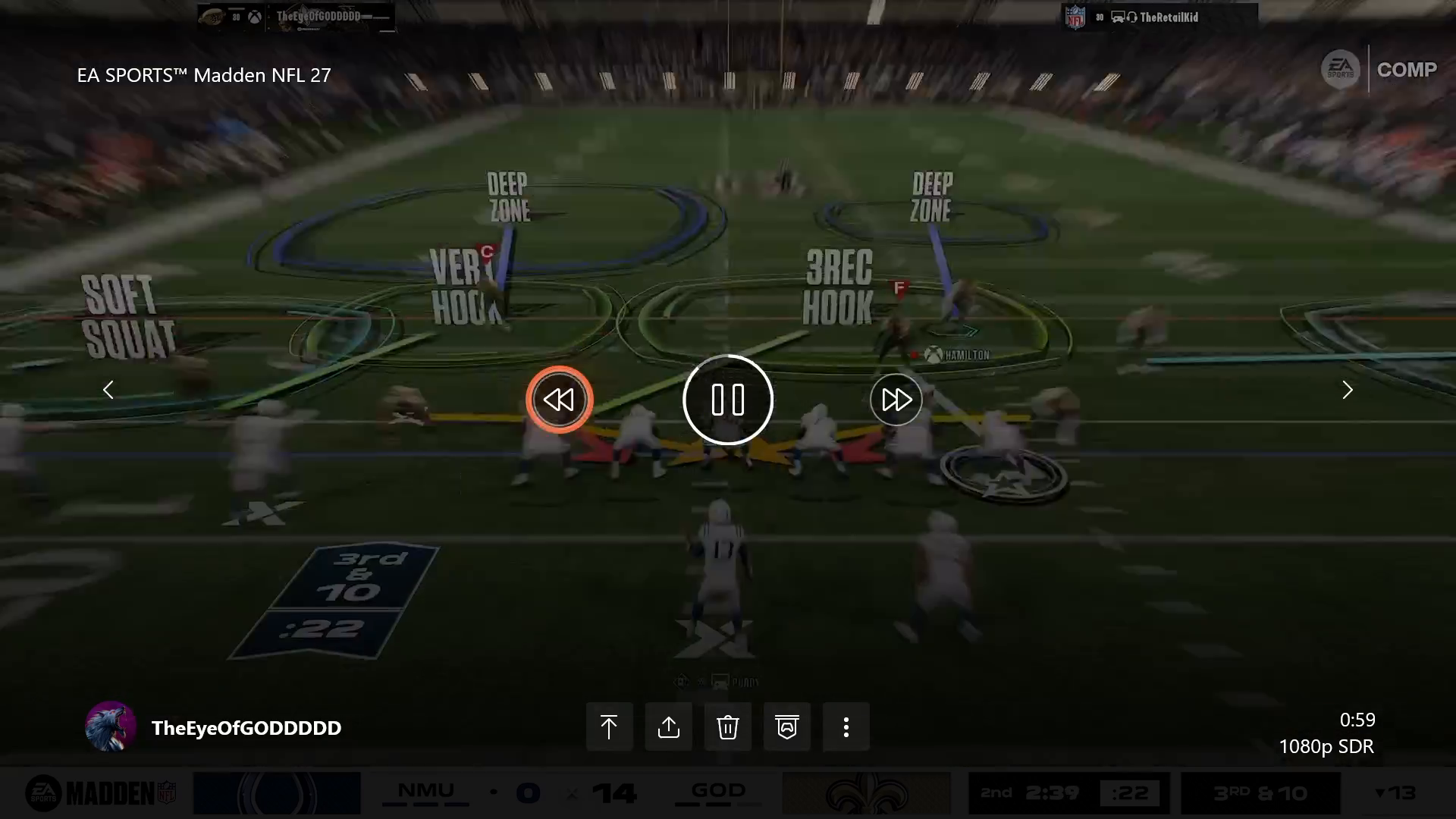 Right-side tight end trick strategy