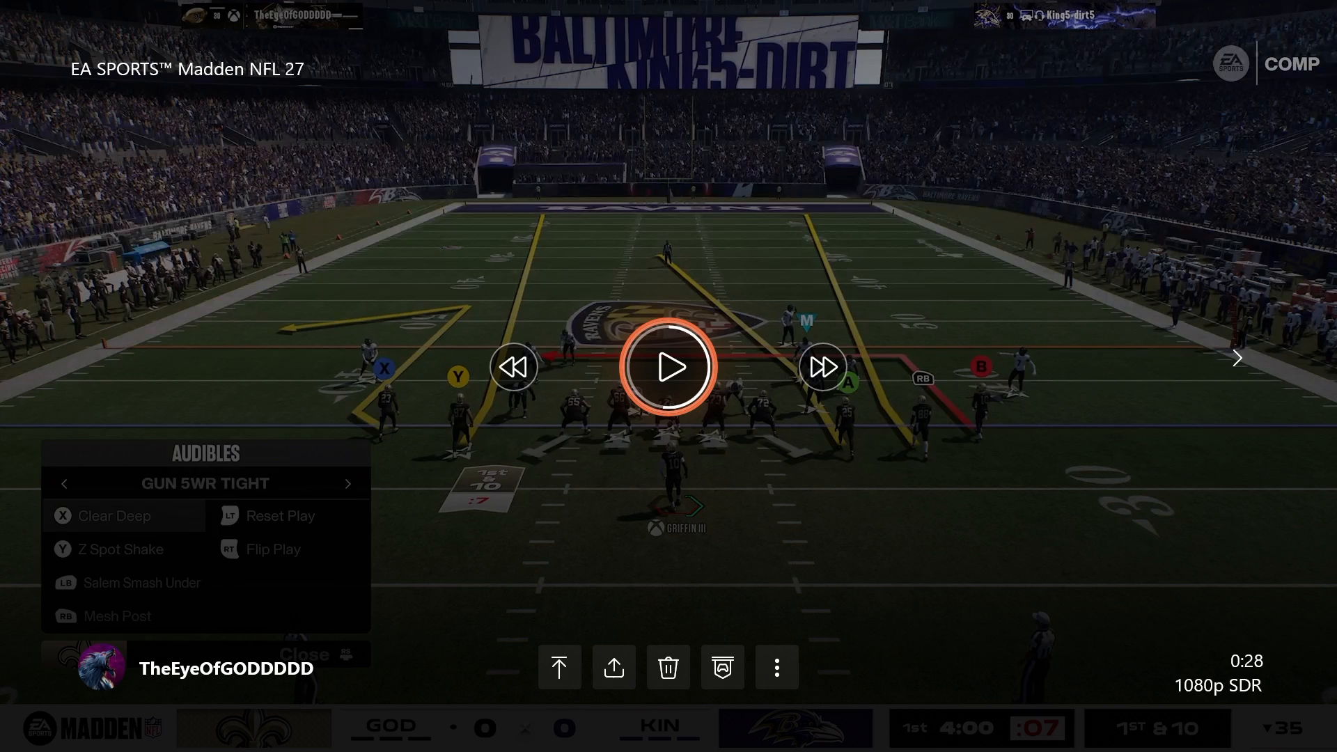 Adjustments for defensive counters