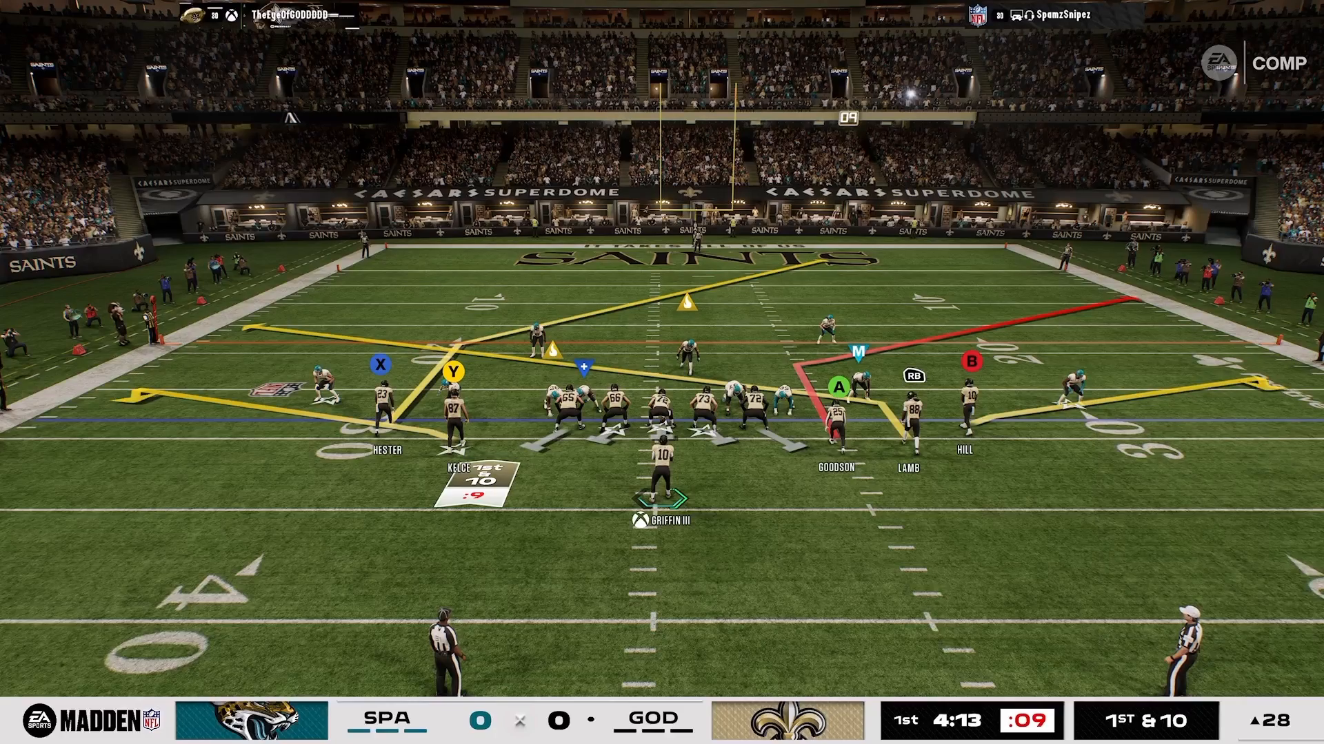 Adjustments in Madden 27 play calling